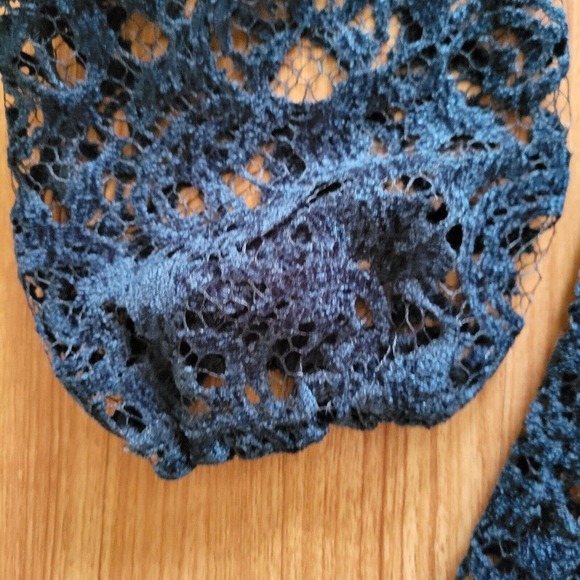 Sanctuary Shirt Women Size Medium Green Lace Lined Long Sleeve Classic Top - Picture 5 of 10